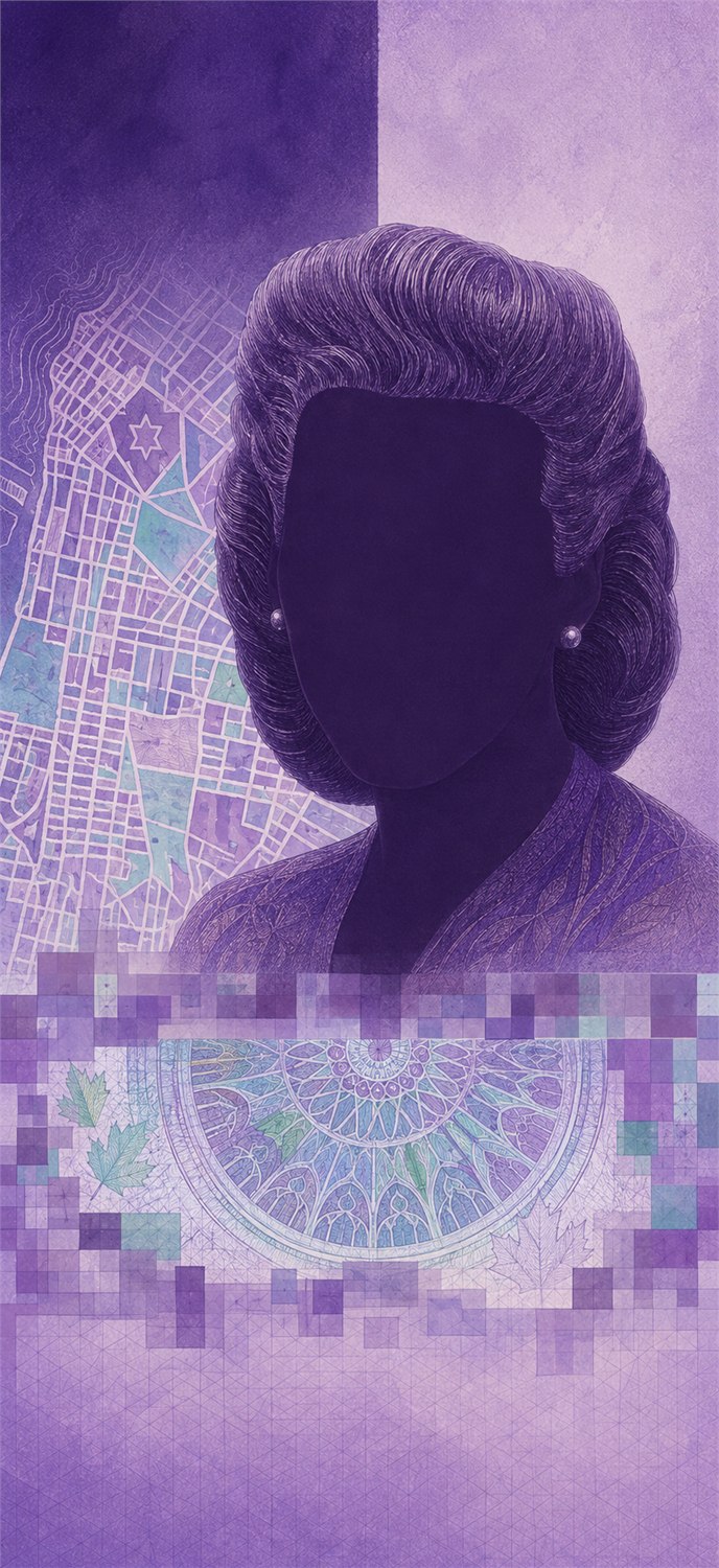 Illustration of a 10 CAD banknote (Canadian Dollar), featuring Viola Desmond.