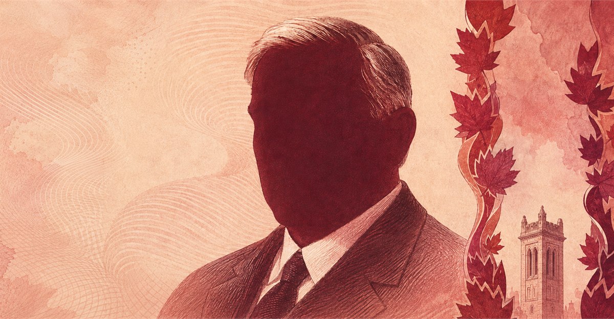 Illustration of a 50 CAD banknote (Canadian Dollar), featuring Mackenzie King.