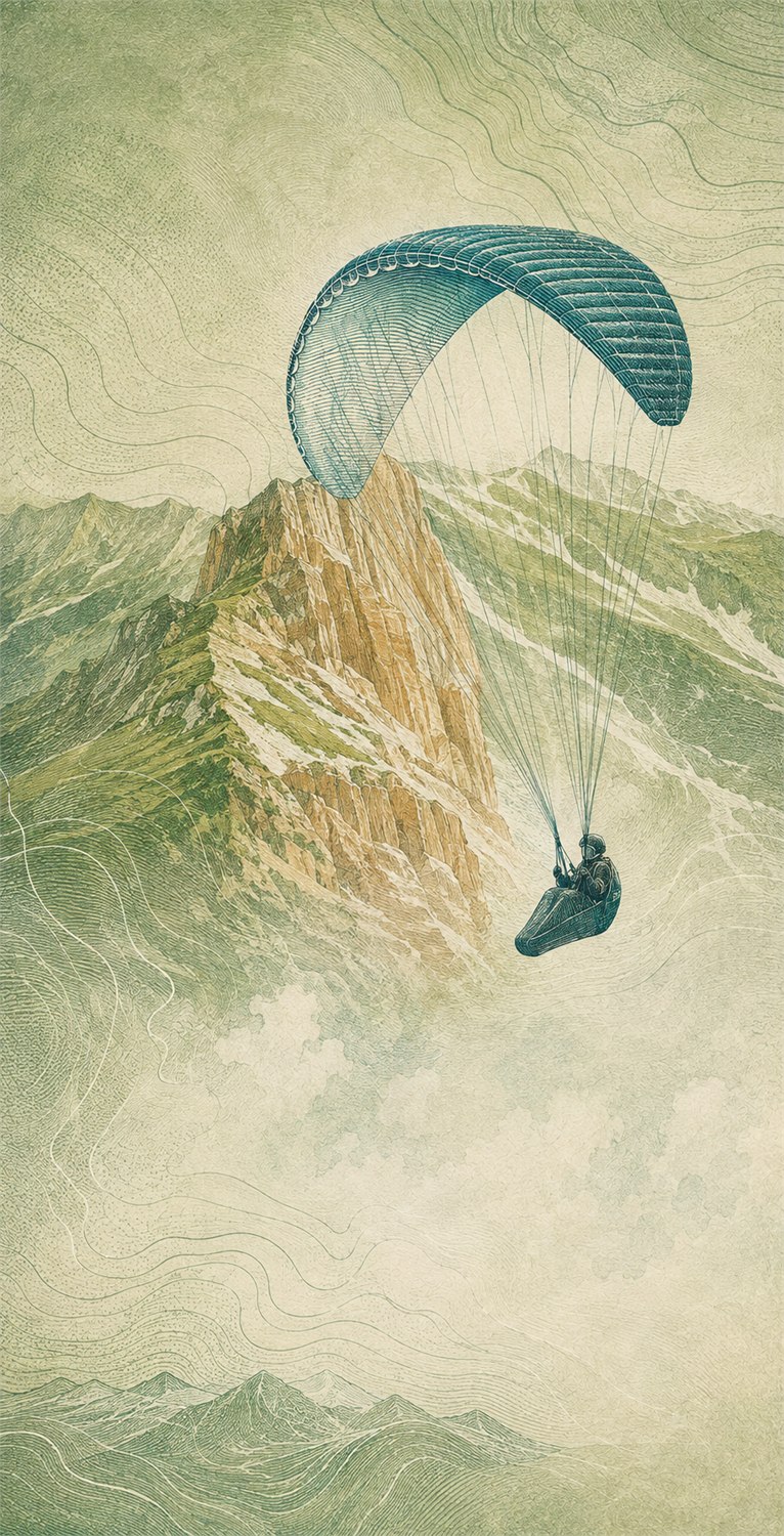 Illustration of a 50 CHF banknote (Swiss Franc), featuring Wind.