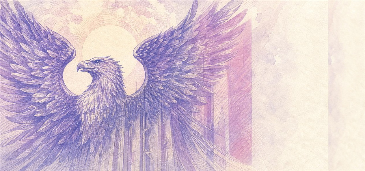 Illustration of a 1,000 CZK banknote (Czech Koruna), featuring Spread-wing eagle.