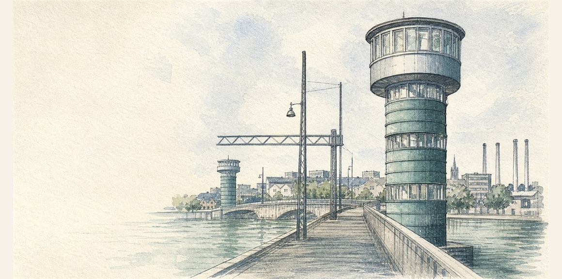 Illustration of a 200 DKK banknote (Danish Krone), featuring Knippelsbro.