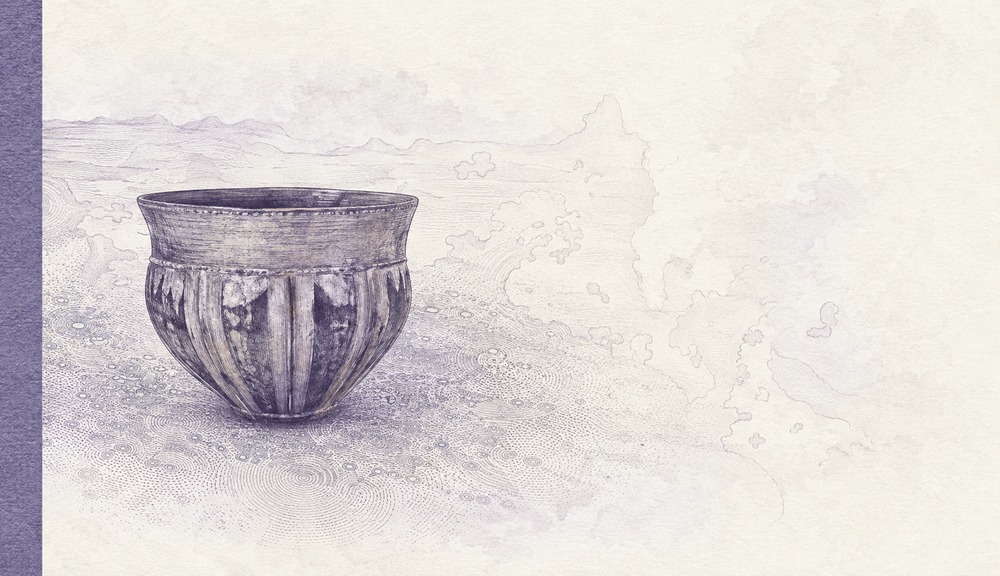 Illustration of a 50 DKK banknote (Danish Krone), featuring Skarpsalling Vessel.