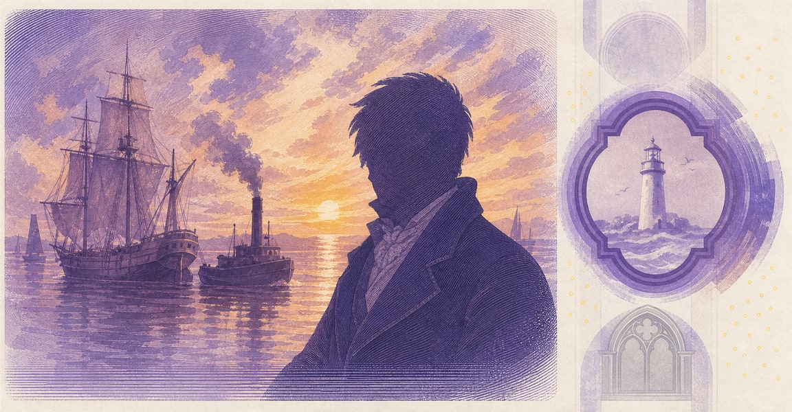 Illustration of a 20 GBP banknote (Pound Sterling), featuring JMW Turner.