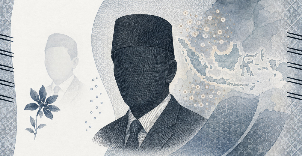 Illustration of a 2,000 IDR banknote (Indonesian Rupiah), featuring Mohammad Hoesni Thamrin.