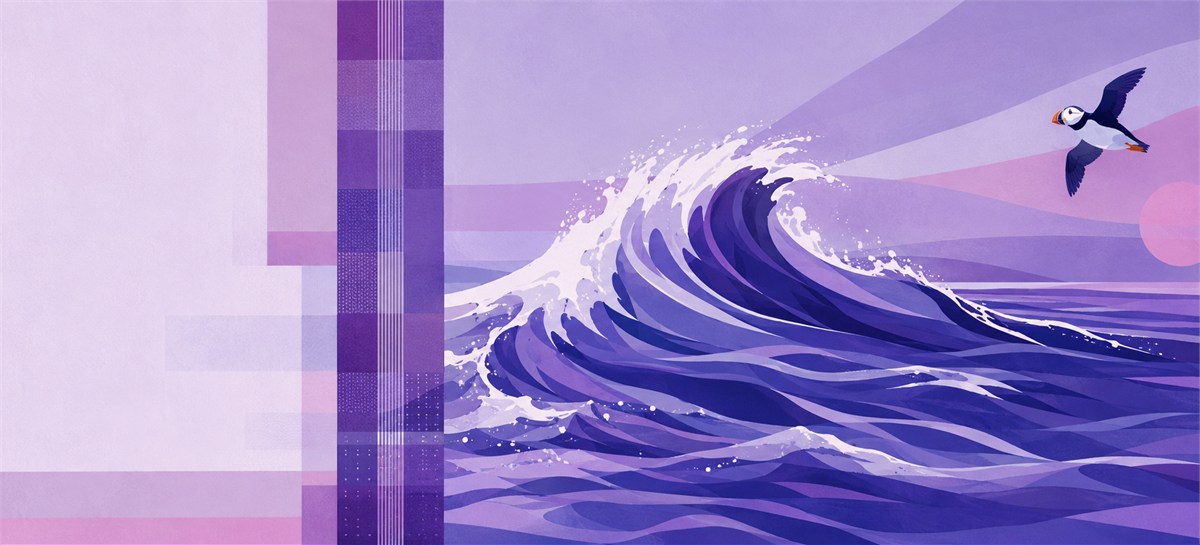 Illustration of a 1,000 NOK banknote (Norwegian Krone), featuring Open-sea wave.