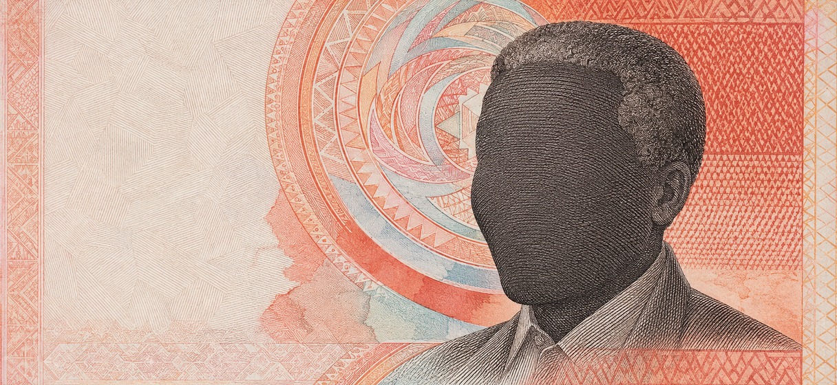 Illustration of a 200 ZAR banknote (South African Rand), featuring Nelson Mandela.